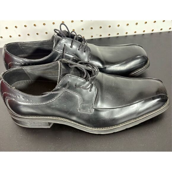 FLORSHEIM Size 11 EEE Mens Black Calf Leather Lace Up Square Toe Oxford Dress Sh main image 4